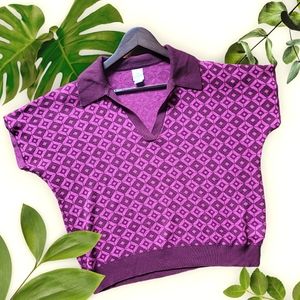 Joie Knit Collared Top, sz XL